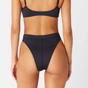 GIGI C High Rise High Cut Cheeky Bikini Bottom NWOT